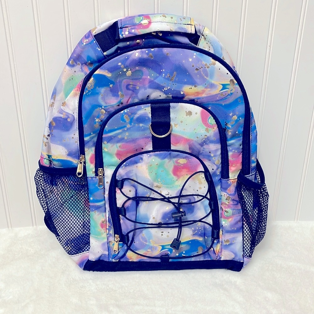 Pottery Barn Teen gear up large backpack color flow deep metallic